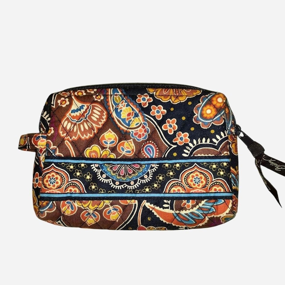 Vera Bradley Floral Patterned Small Cosmetics Bag